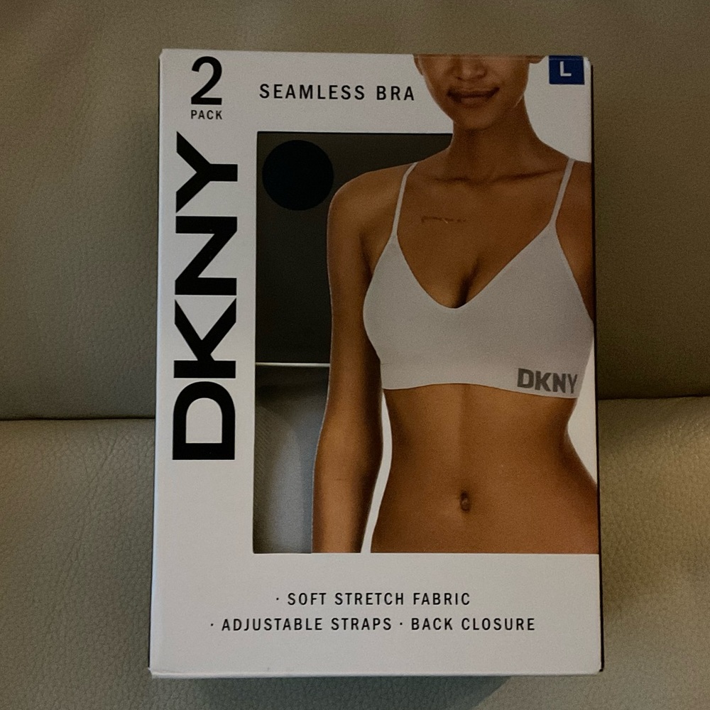 2Pack DKNY Ladies Seamless Bra - Picture 4 of 12